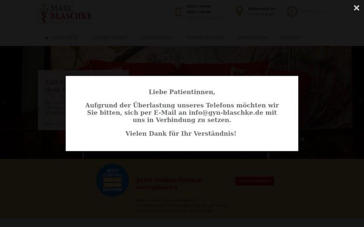 Screenshot of gyn-blaschke.de