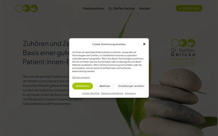 Screenshot of gyn-gericke.de