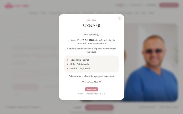 Screenshot of gyn-med.sk