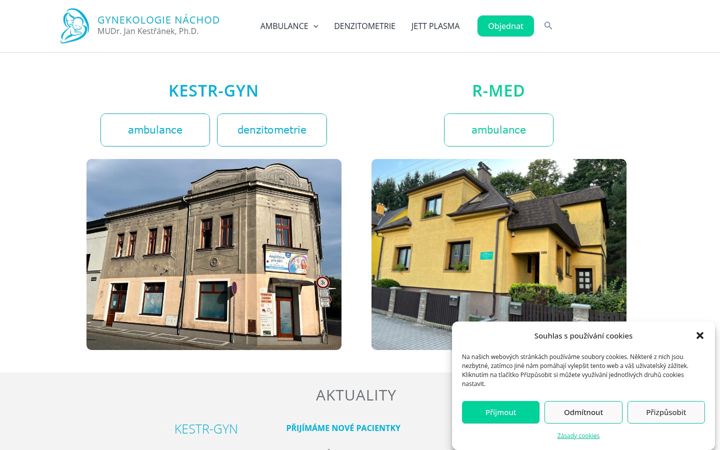 Screenshot of gyn-nachod.cz