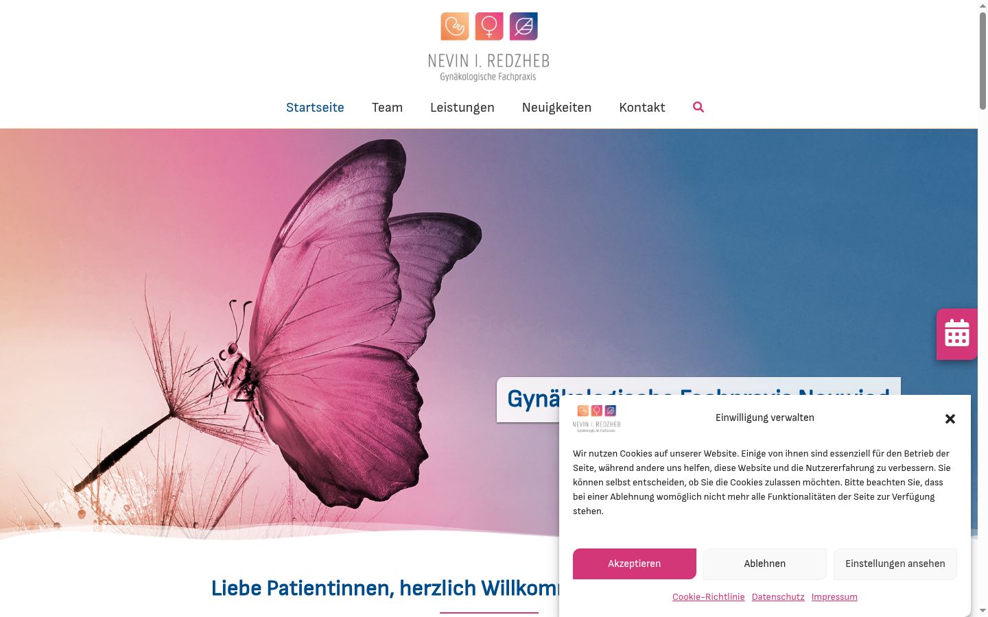 Screenshot tal-banner tal-kunsens muri qabel kwalunkwe interazzjoni