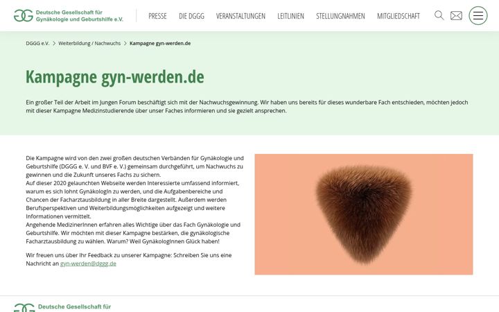 Screenshot of gyn-werden.de