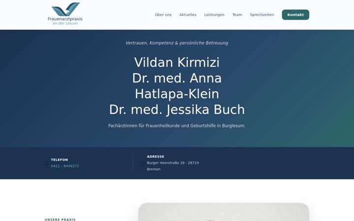 Screenshot of gynburg.de