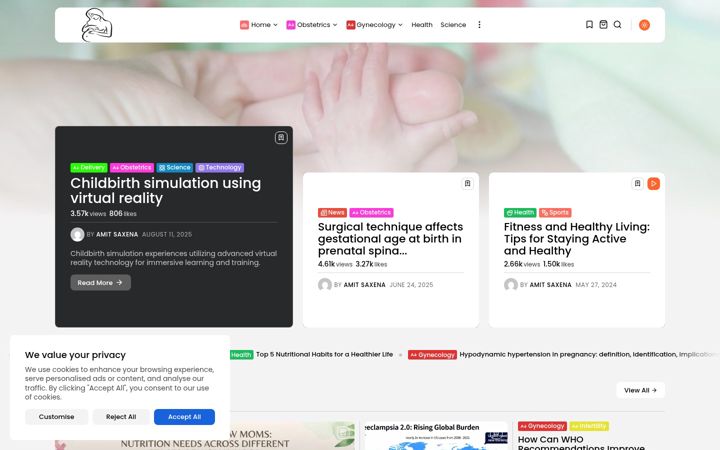 Screenshot of gynconnect.in