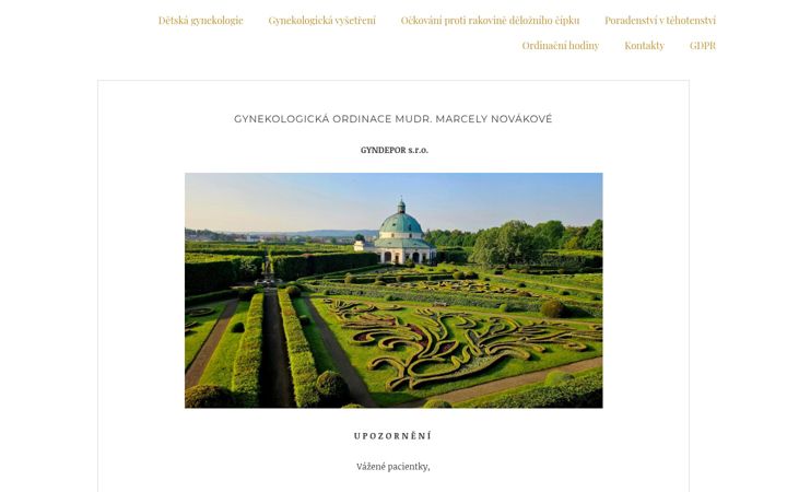Screenshot of gyndepor.cz