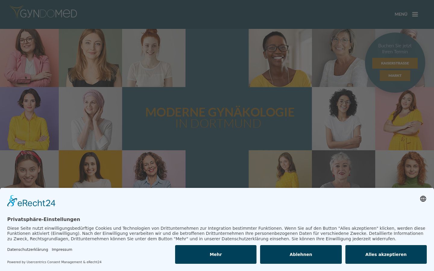 Captura de ecrã do banner de consentimento apresentado antes de qualquer interação