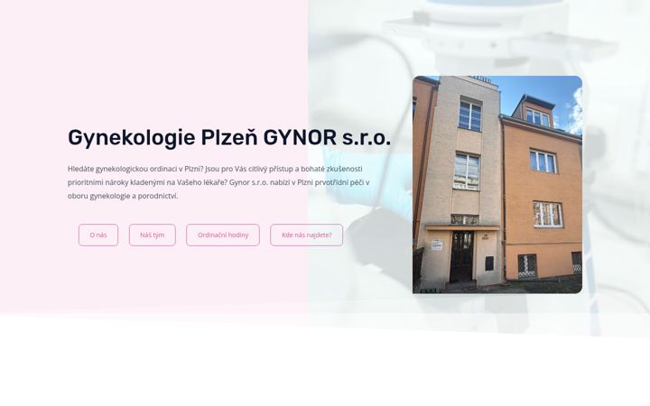 Screenshot of gynekologie-plzen.cz