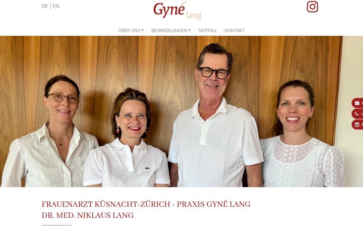 Screenshot of gynelang.ch