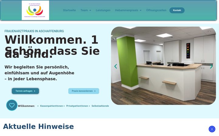 Screenshot of gynforyou-aschaffenburg.de