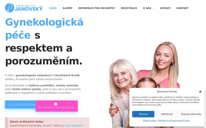 Screenshot of gynhb.cz
