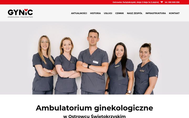 Screenshot of gynic.pl