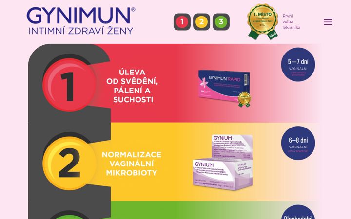 Screenshot of gynimun.cz