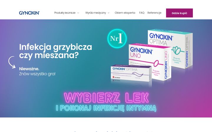 Screenshot of gynoxin.pl