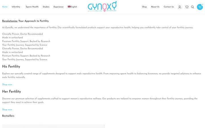 Screenshot of gynoxy.com