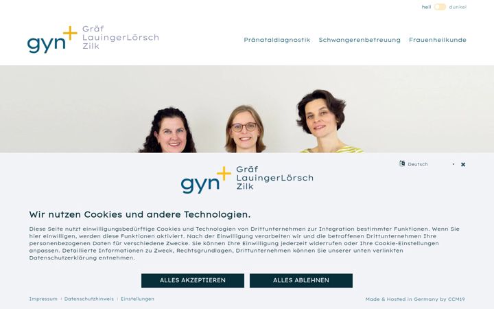 Screenshot of gynplus-mannheim.de