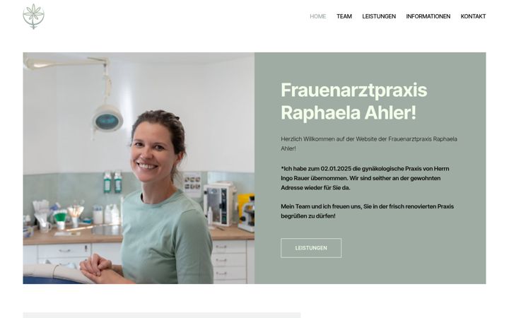 Screenshot of gynpraxis-ahler.de