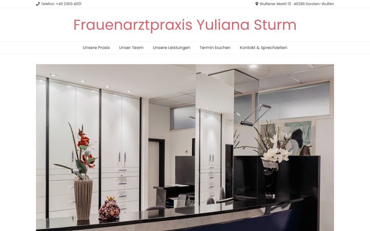 Screenshot of gynpraxis-yulianasturm.de