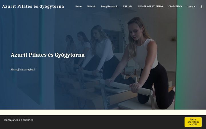 Screenshot of gyogytorna-pilates.com