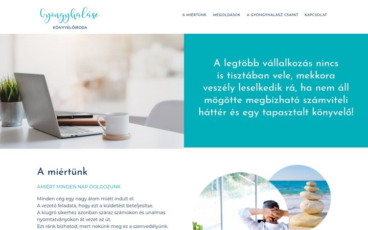 Screenshot of gyongyhalaszkonyveles.hu