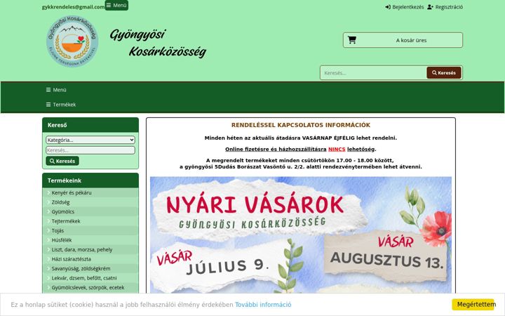 Screenshot of gyongyosikosarkozosseg.hu