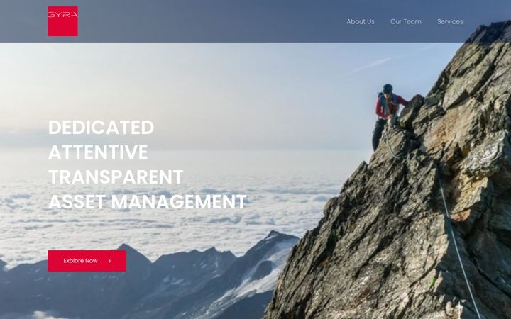 Screenshot of gyra.ch