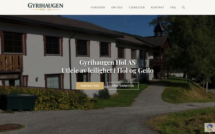 Screenshot of gyrihaugenhol.no