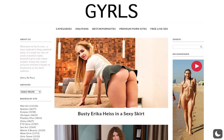 Screenshot of gyrls.com