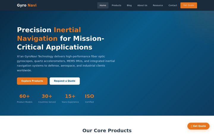 Screenshot of gyronavi.com