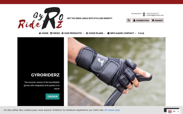 Screenshot of gyroriderz.com