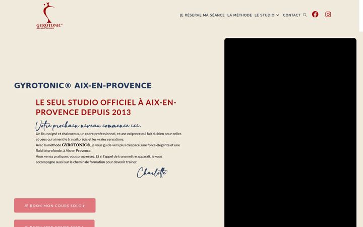 Screenshot of gyrotonicaixenprovence.com