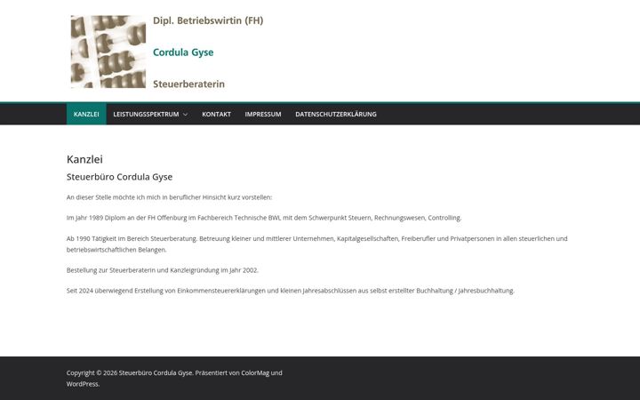 Screenshot of gyse.de