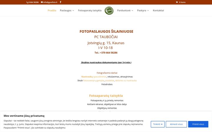 Screenshot di gyvafoto.lt