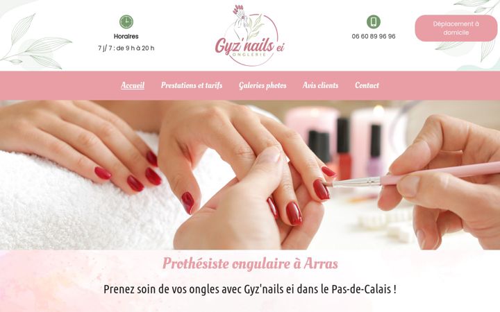 Screenshot of gyz-nails.fr