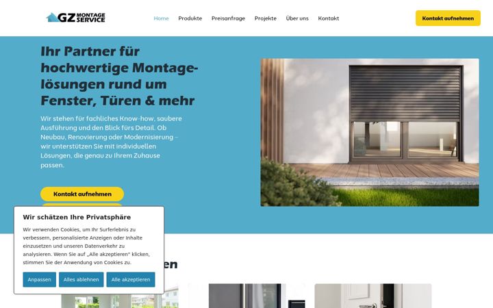 Screenshot of gz-montageservice.de