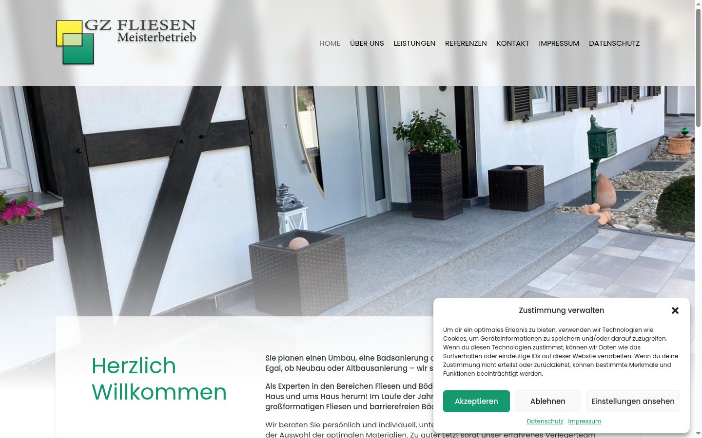 Screenshot tal-banner tal-kunsens muri qabel kwalunkwe interazzjoni