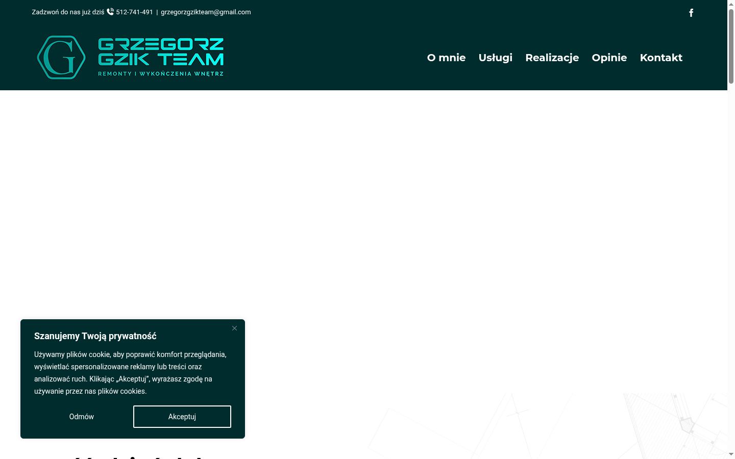 Captura de ecrã do banner de consentimento apresentado antes de qualquer interação