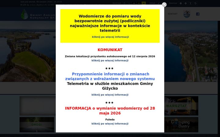 Screenshot of gzkbystry.pl