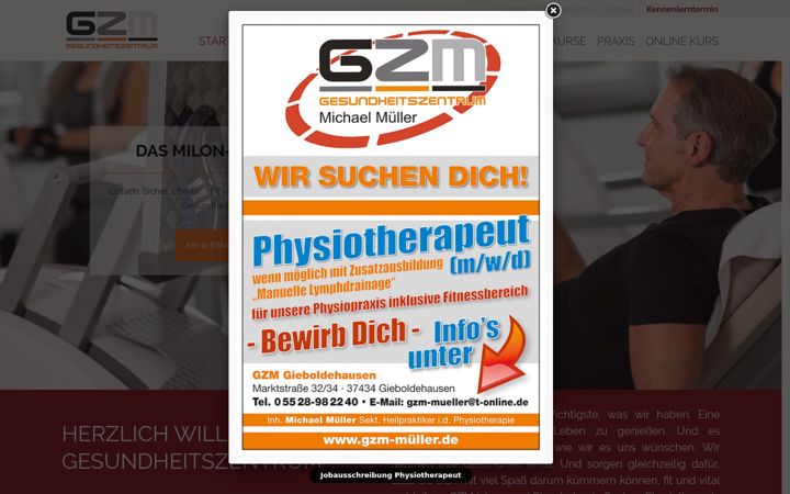 Screenshot of gzm-mueller.de