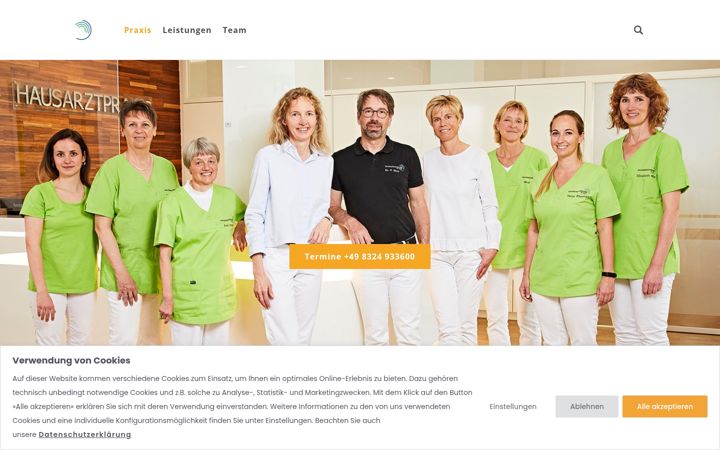 Screenshot of gzo-hausarztpraxis.de