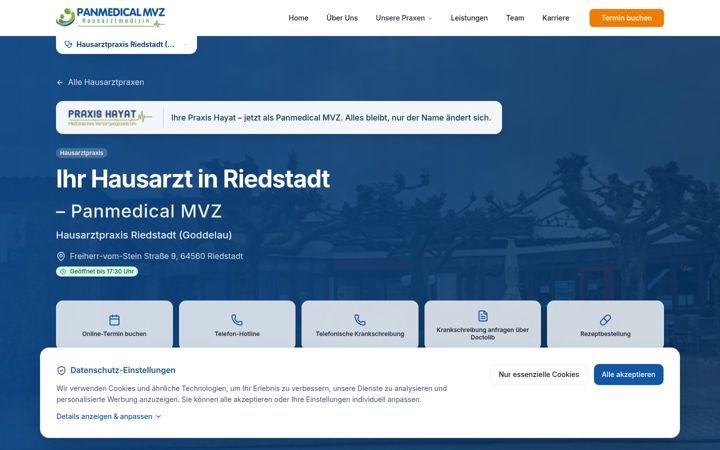 Screenshot of gzriedstadt.de