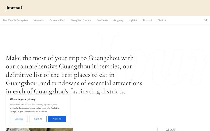 Screenshot of gztrips.com