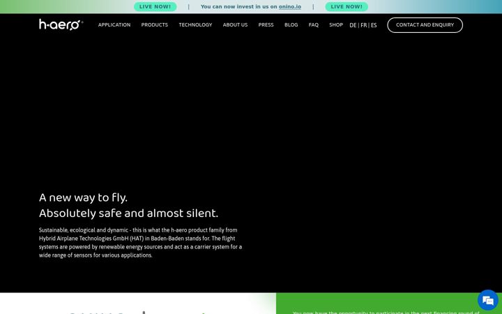 Screenshot of h-aero.com