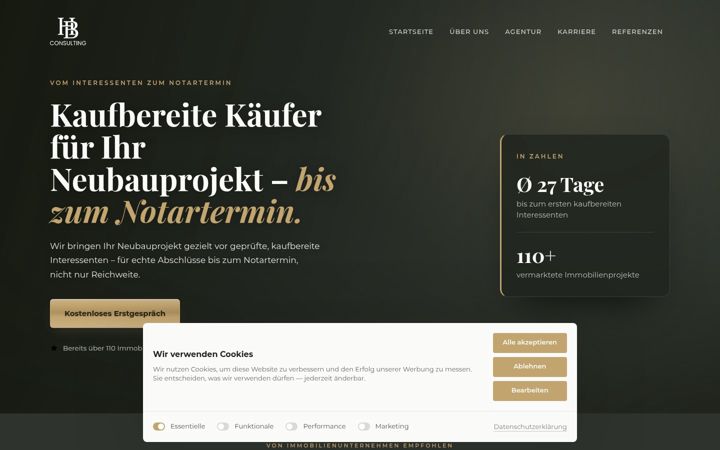Screenshot of h-b-consulting.de