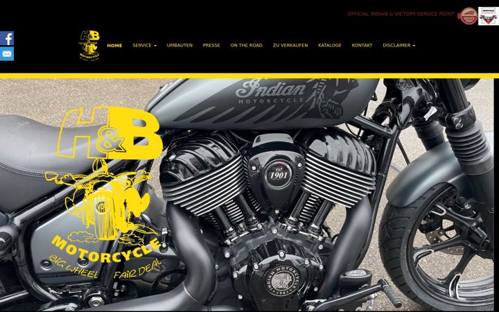 Screenshot of h-b-motorcycle.de