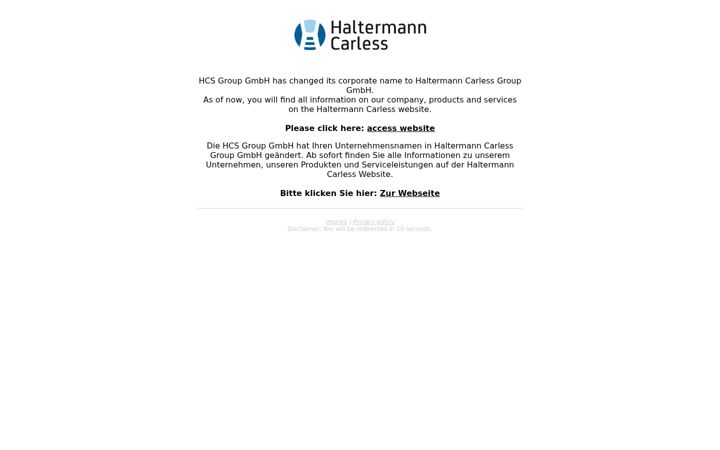 Screenshot of h-c-s-group.com