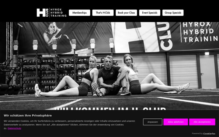 Screenshot of h-club.at