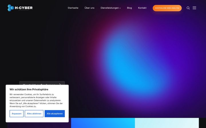 Screenshot of h-cyber.de
