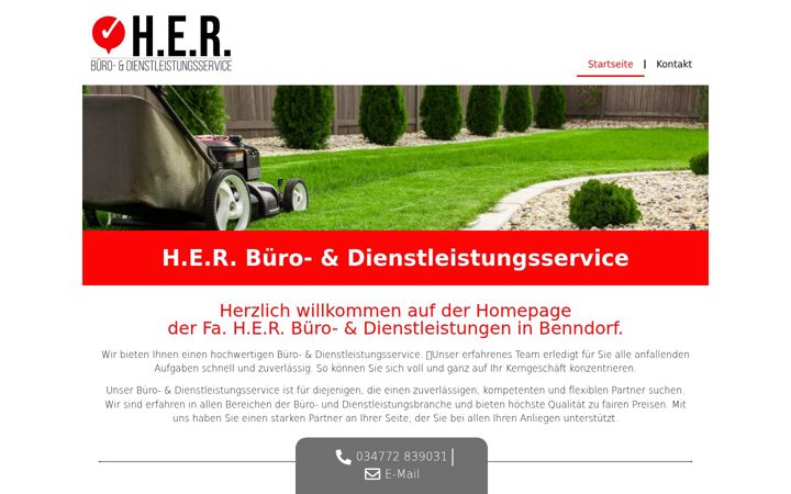Screenshot of h-e-r-dienstleistungen.de
