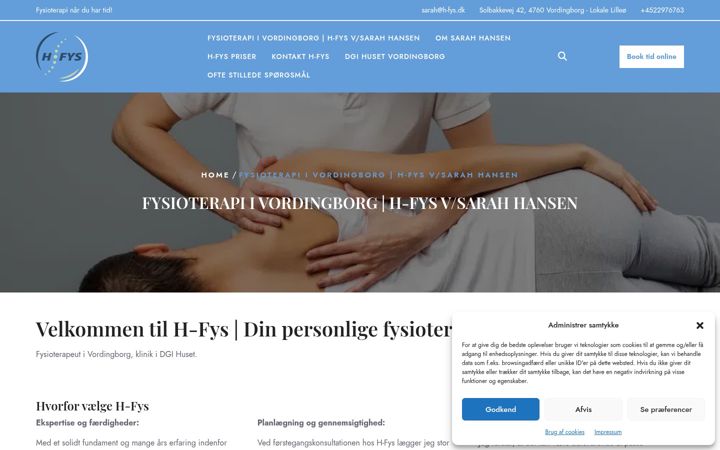 Screenshot of h-fys.dk