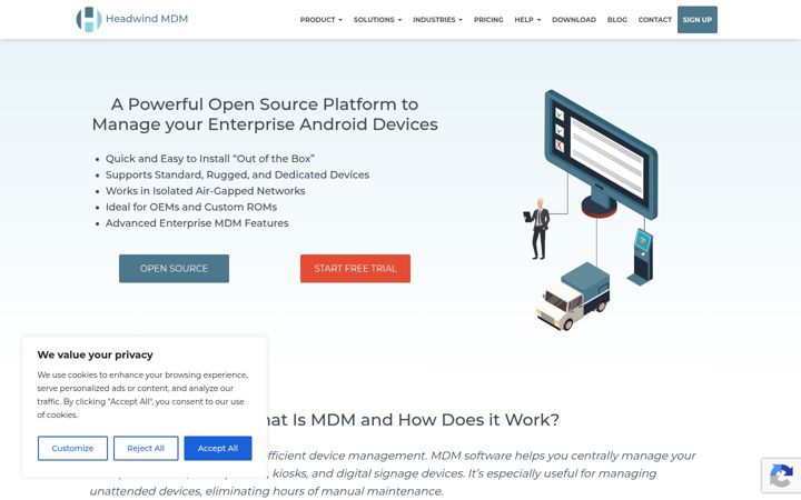 Screenshot of h-mdm.com